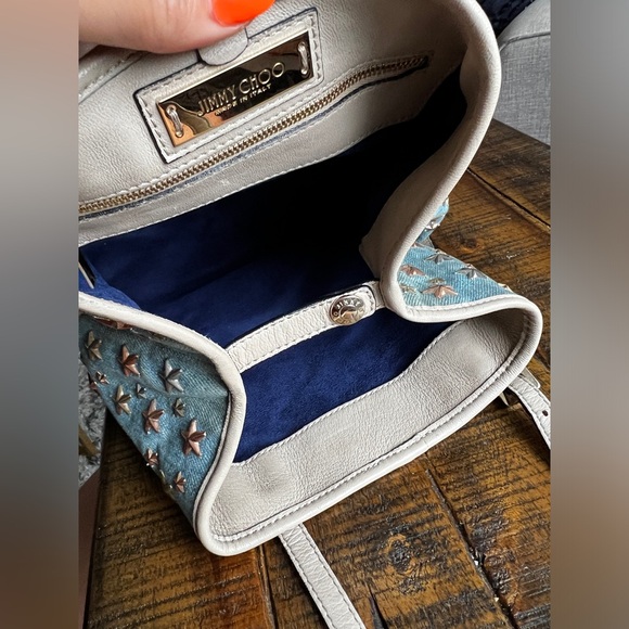 SOLD ❌ Jimmy Choo Denim Sasha Tote - Picture 4 of 15